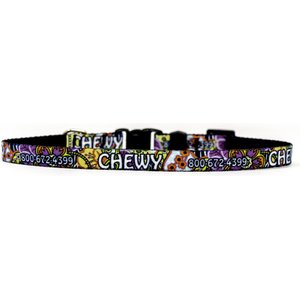 Yellow Dog Design Amazon Floral Polyester Personalized Standard Dog Collar, X-Small