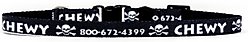 Yellow Dog Design Skulls Polyester Personalized Standard Dog Collar, X-Small