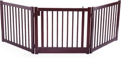 Coziwow by Jaxpety Folding Solid Wooden 3-Panel Dog Fence Playpen