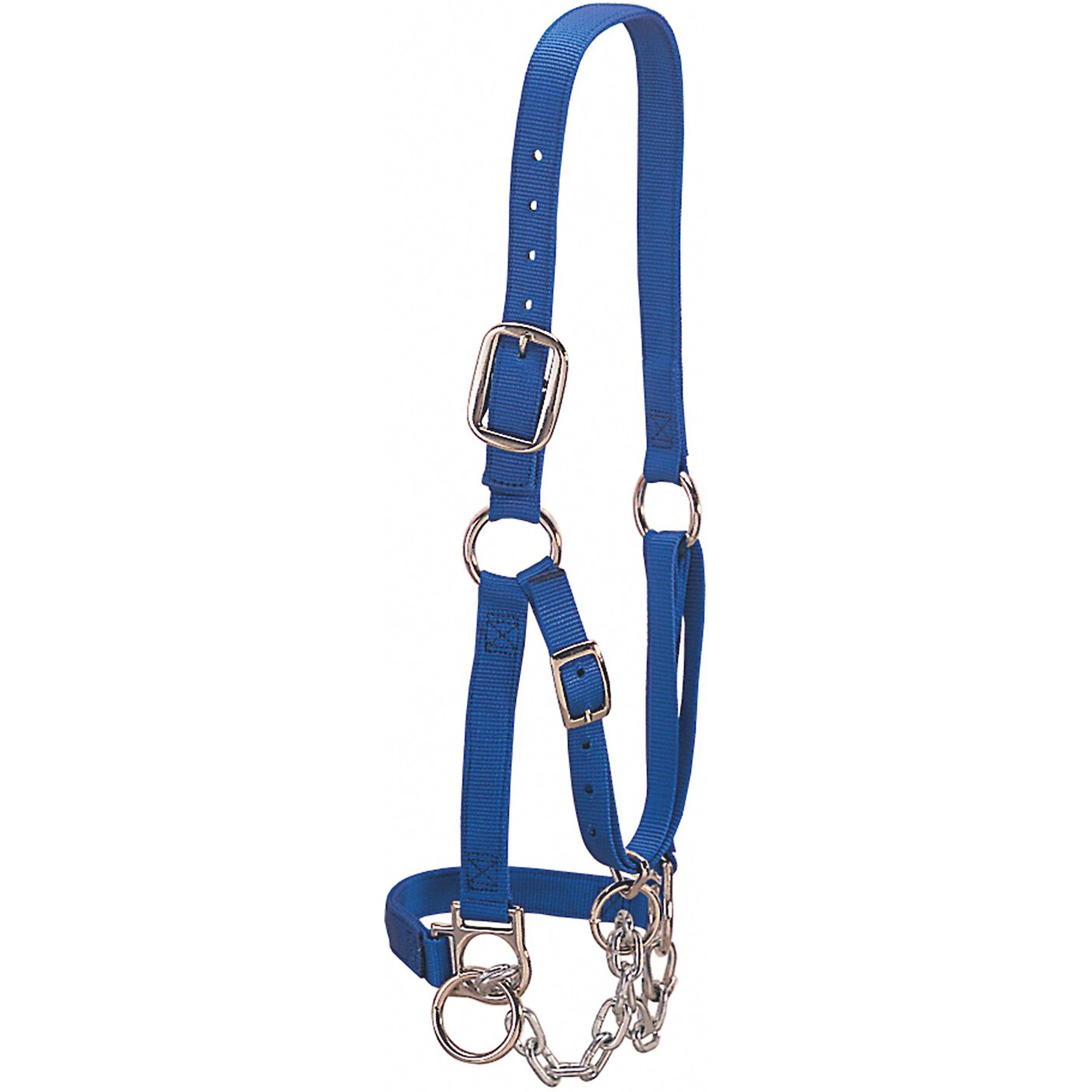 Weaver Livestock Heavy-Duty Restraint Cattle Halter, Blue, Medium