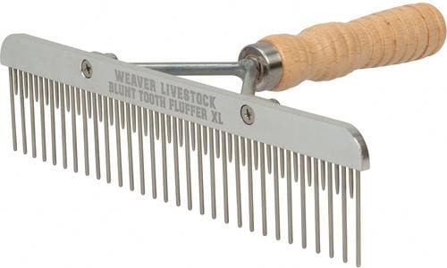 WEAVER LIVESTOCK Stainless Steel Wood Handle Farm Animal Comb - Chewy.com