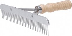 Weaver Livestock Blunt Tooth Fluffer with Wood Handle & Stainless Steel Replacement Blade