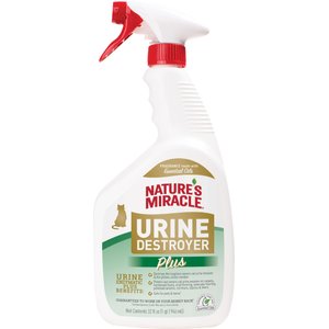 Nature's Miracle Cat Urine Destroyer Plus Enzymatic Formula Stain Remover Spray, 32-oz bottle