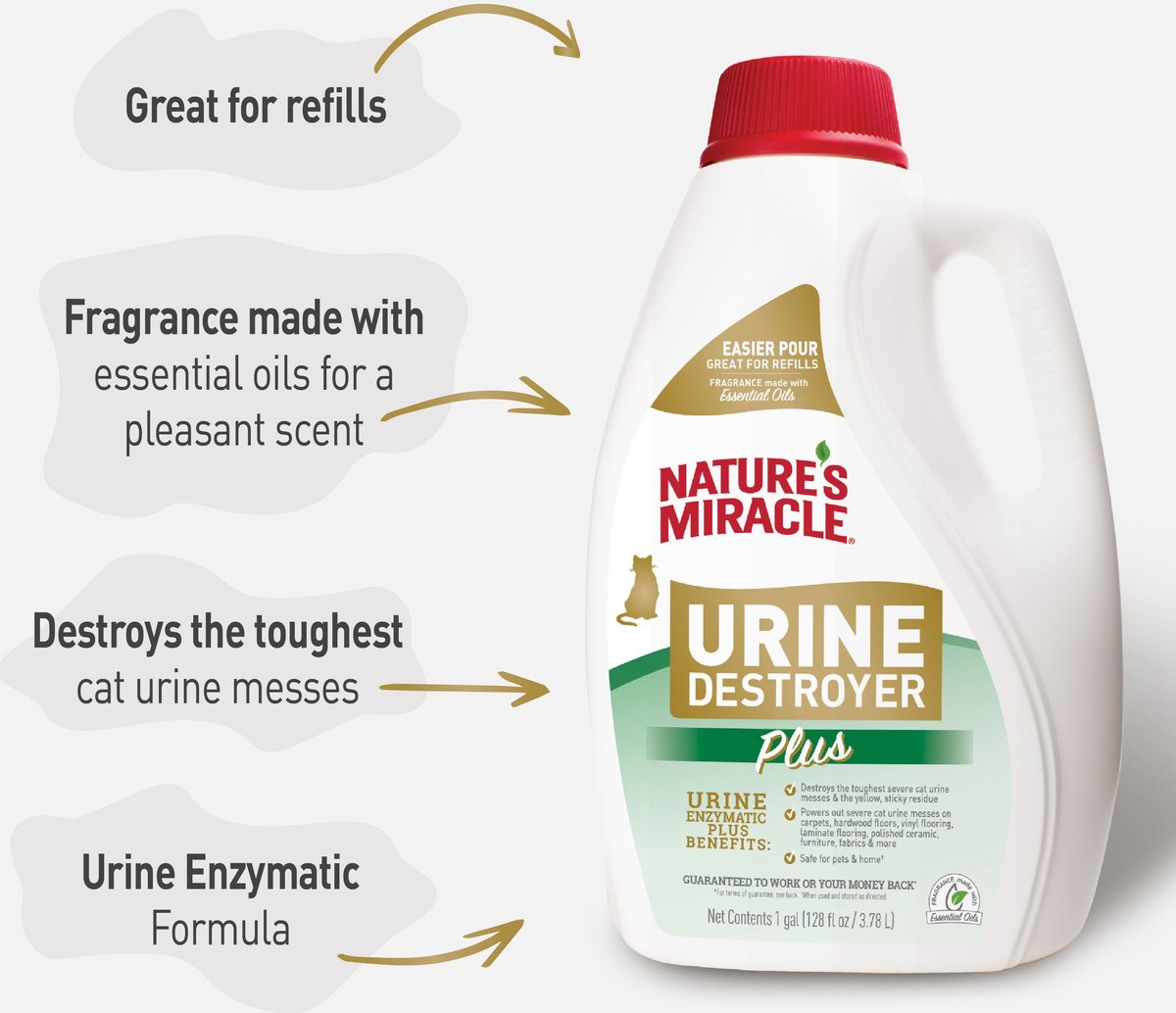 Urine Odor Eliminator Nature's Miracle Urine Destroyer For Cats