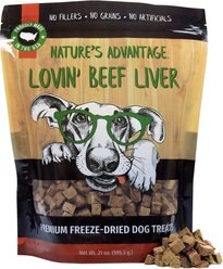 Nature's Advantage Lovin' Beef Liver Premium Freeze-Dried Dog Treats, 21-oz bag
