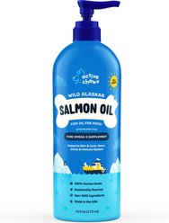 Active Chews Wild Alaskan Salmon Oil with Pelagic Fish Dog Supplement, 16-oz bottle