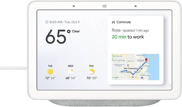 Google Nest Hub Smart Display Google Assistant Device, Chalk slide 1 of 3