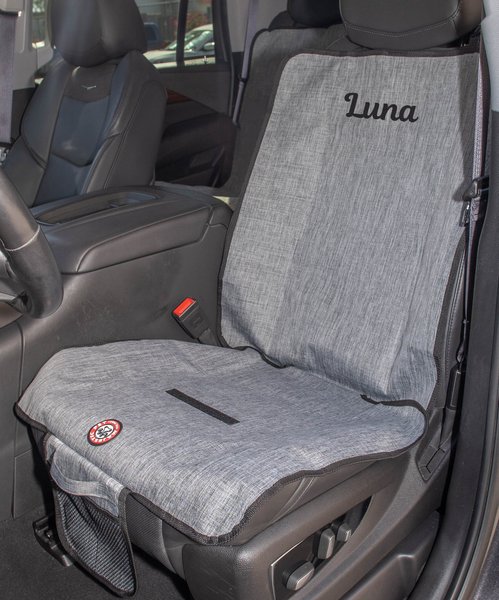 Majestic Pet Personalized Bucket Seat Cover, Grey slide 1 of 3