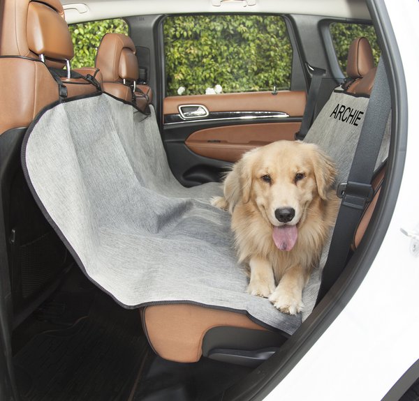 Majestic Pet Personalized Hammock Back Seat Cover, Grey slide 1 of 4