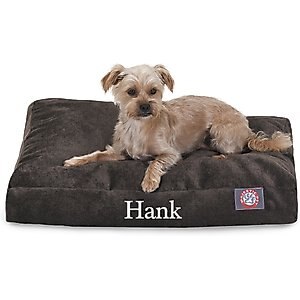 Majestic Pet Shredded Memory Foam Villa Personalized Pillow Cat & Dog Bed with Removable Cover, Storm, X-Large