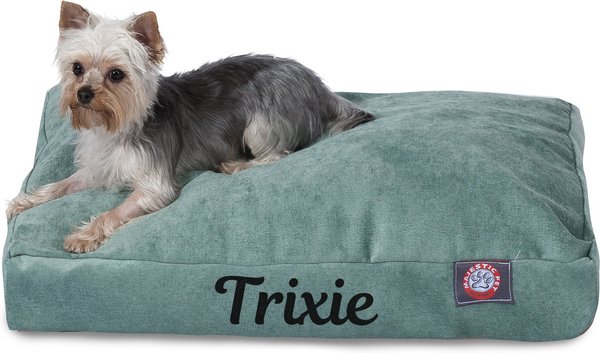 Majestic Pet Personalized Shredded Memory Foam Villa Pillow Dog & Cat Bed, Azure, X-Large slide 1 of 5