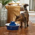 Frisco Ceramic Dog & Cat Fountain, Blue, 64-oz