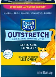 Fresh Step Outstretch Concentrated Febreze Freshness Scented Clumping Clay Cat Litter, 10-lb box