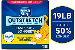 Fresh Step Outstretch Concentrated Febreze Freshness Scented Clumping Clay Cat Litter, 19-lb box