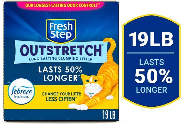 Fresh Step Outstretch Concentrated Febreze Freshness Scented Clumping