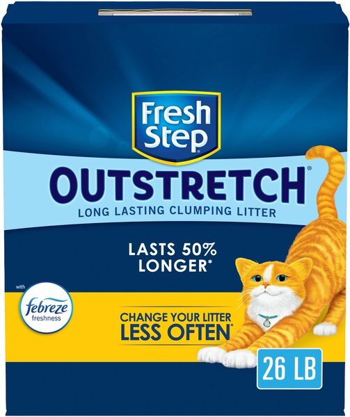 Fresh Step Outstretch Concentrated Febreze Freshness Scented Clumping Clay Cat Litter, 26-lb box slide 1 of 10