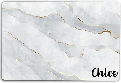 904 Custom Personalized Gold Marble Dog & Cat Placemat, slide 1 of 1