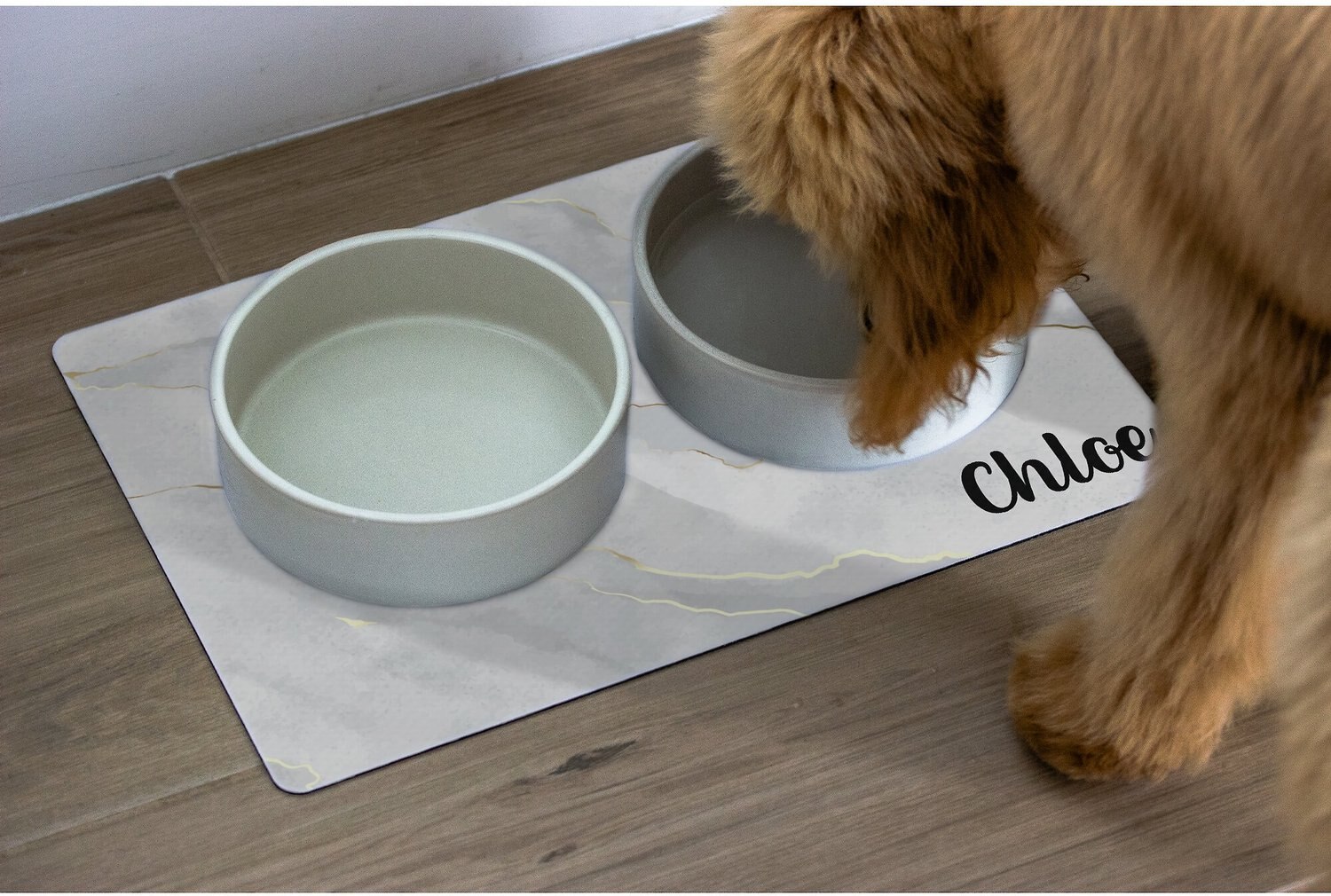 904 Custom Chevron Personalized Dog & Cat Placemat