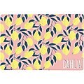 904 Custom Personalized Lemon Illustration Dog & Cat Placemat