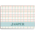 904 Custom Personalized Summer Plaid Dog & Cat Placemat
