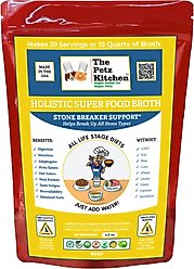 The Petz Kitchen Holistic Super Food Broth Stone Breaker Support Beef Flavor Concentrate Powder Dog & Cat Supplement, 4.5-oz bag