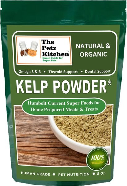 The Petz Kitchen Kelp Omega 3 Thyroid & Whole Body Multi-Mineral, Multi-Vitamin & Dental Support Dog & Cat Supplement slide 1 of 3