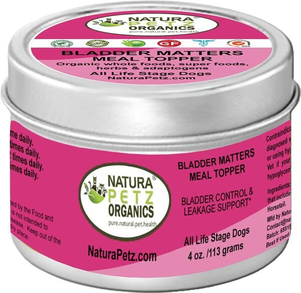 Natura Petz Organics BLADDER MATTERS MAX MEAL TOPPER Bladder Control & Leakage Support* Dog Supplement