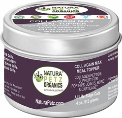 Natura Petz Organics Coll-Again Cat Supplement, Joint, Bone & Cartilage Support* Cat Supplement, 4-oz jar