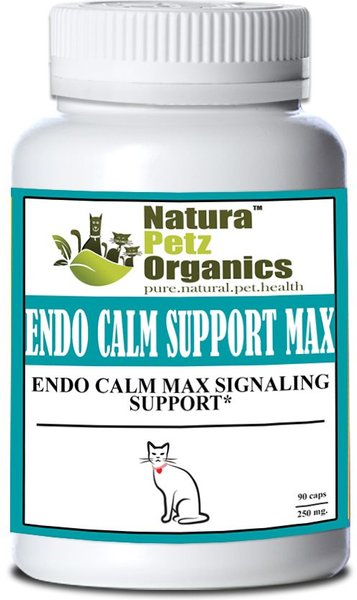 Natura Petz Organics ENDO CALM SUPPORT MAX* Endo Calm Max Signaling Support* Cat Supplement, 90 count slide 1 of 4