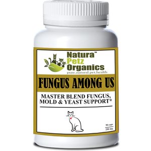Natura Petz Organics FUNGUS AMONG US MAX* Master Blend Fungus, Mold & Yeast Support* Cat Supplement, 90 count