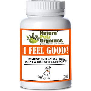 Natura Petz Organics I FEEL GOOD - Immune, Inflammation, Joint & Digestive Support* Dog Supplement, 250 count