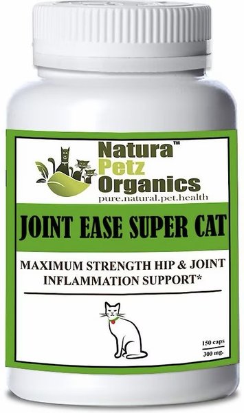 Natura Petz Organics JOINT EASE MAX SUPER CAT* Maximum Strength Hip Joint & Inflammation Support* Cat Supplement, 150 count slide 1 of 4