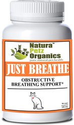 Natura Petz Organics JUST BREATHE* Obstructive Breathing Support* Cat Supplement, 90 count