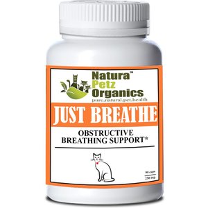 Natura Petz Organics JUST BREATHE* Obstructive Breathing Support* Cat Supplement, 90 count