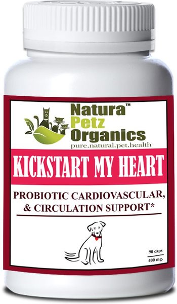 Natura Petz Organics KICK START MY HEART* Probiotic Heart Cardiovascular & Circulation Support* Dog Supplement