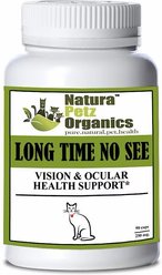 Natura Petz Organics LONG TIME NO SEE* Vision & Ocular Health Support* Cat Supplement, 90 count