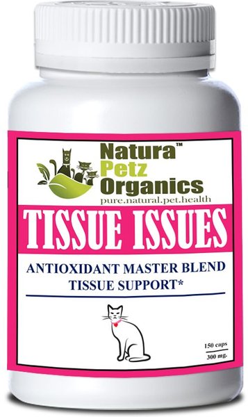 Natura Petz Organics TISSUE ISSUES* Antioxidant Master Blend Tissue Support* Cat Supplement, 150 count slide 1 of 4