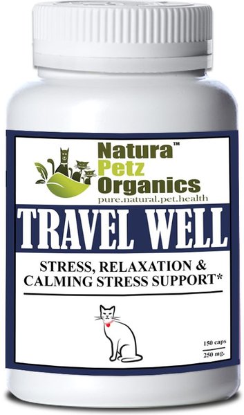 Natura Petz Organics TRAVEL WELL* Stress, Relaxation & Calming Support* Cat Supplement, 150 count slide 1 of 4