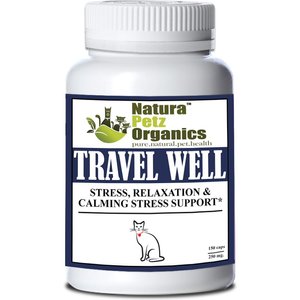 Natura Petz Organics TRAVEL WELL* Stress, Relaxation & Calming Support* Cat Supplement, 150 count
