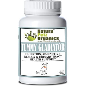 Natura Petz Organics TUMMY GLADIATOR - Digestion, Adjunctive Reflux & Urinary Tract Support* Dog Supplement