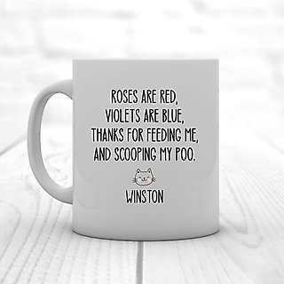 904 Custom Personalized Thank You From Cat Double Sided Mug, 11-oz slide 1 of 4