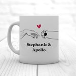904 Custom Personalized One Pawsome Papa Double Sided Mug, 11-oz