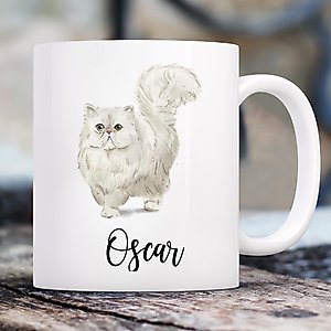 904 Custom Personalized Persian Cat Mom Double Sided Mug, 11-oz