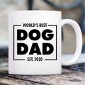 904 Custom Personalized World's Best Dog Dad Double Sided Mug, 11-oz