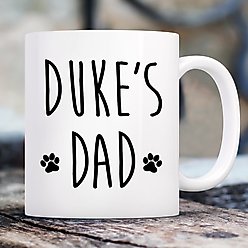 904 Custom Personalized Pawprint Dog Dad Mug, 11-oz