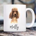 904 Custom Personalized Dog Breed Watercolor Mug, 11-oz, Poodle