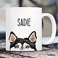 904 Custom Personalized Dog Breed Coffee Mug, 11-oz, Husky