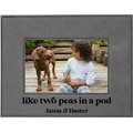 904 Custom Personalized Two Peas in a Pod Leatherette Pet Picture Frame