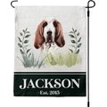 904 Custom Personalized Dog Breed Botanical Garden Flag, Basset Hound