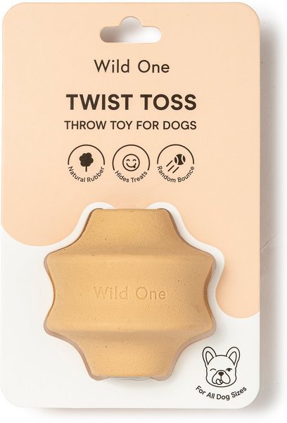 Wild One Twist Toss Treat Dispensing Dog Toy, Tan slide 1 of 9